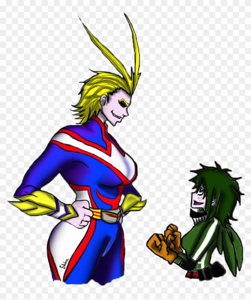 All Might And Midoriya Female [boku No Hero] By Shira-chin - Midoriya X ...